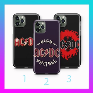 AC/DC 5 For Apple iPhone 11 12 13 14 15 16 Pro PLuS MiNI MAX Phone Case Cover Australian Rock Band 20 Century Popular Heavy Music Group