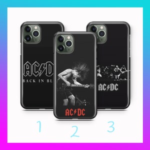 AC/DC 6 pour Apple iPhone 11 12 13 14 15 16 Pro PLuS MiNI MAX housse de téléphone groupe de rock australien 20 siècle groupe de musique lourde populaire