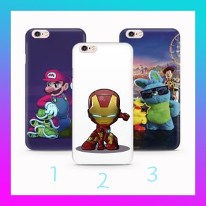 Cartoon 6 For Apple iPhone 5 SE 2020 2022 6 7 8 X Xs XR MaX PLuS Phone Case Cover Random Cartoon Characters Network Funny Iron Man Joker