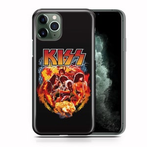 Kiss 6 For Apple iPhone 11 12 13 14 15 PRO PLuS MiNI MAX Phone Case Cover American USA Rock Song Music Face Paint Makeup Guitar Band 2