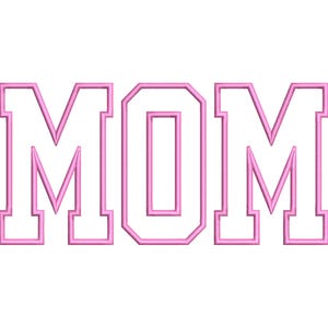 Mom Machine Embroidery Files, Mama Sweatshirt Embroidered Applique Design, Mom Gift, Mama Embroidery Designs - 5 Sizes, Instant Downloads