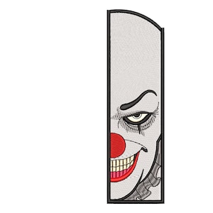 Clown Face Horror Killer Embroidery Design, Halloween Horror Villain Machine Embroidery Files, Dancing Clown Character Embroidery Designs