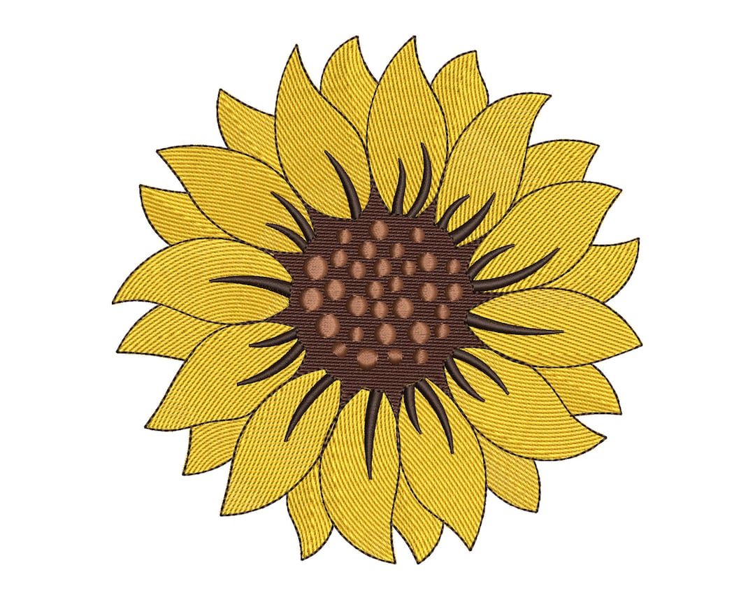 Sunflower Machine Embroidery Designs, Spring Embroidery Design Digital Downloads Etsy
