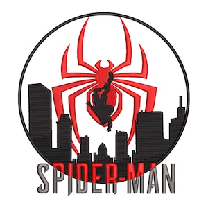 Spider Web Machine Embroidery Design, Miles Superhero Embroidery Designs, Baby Boy Digital Embroidery Designs - 4 Sizes, Instant Downloadss