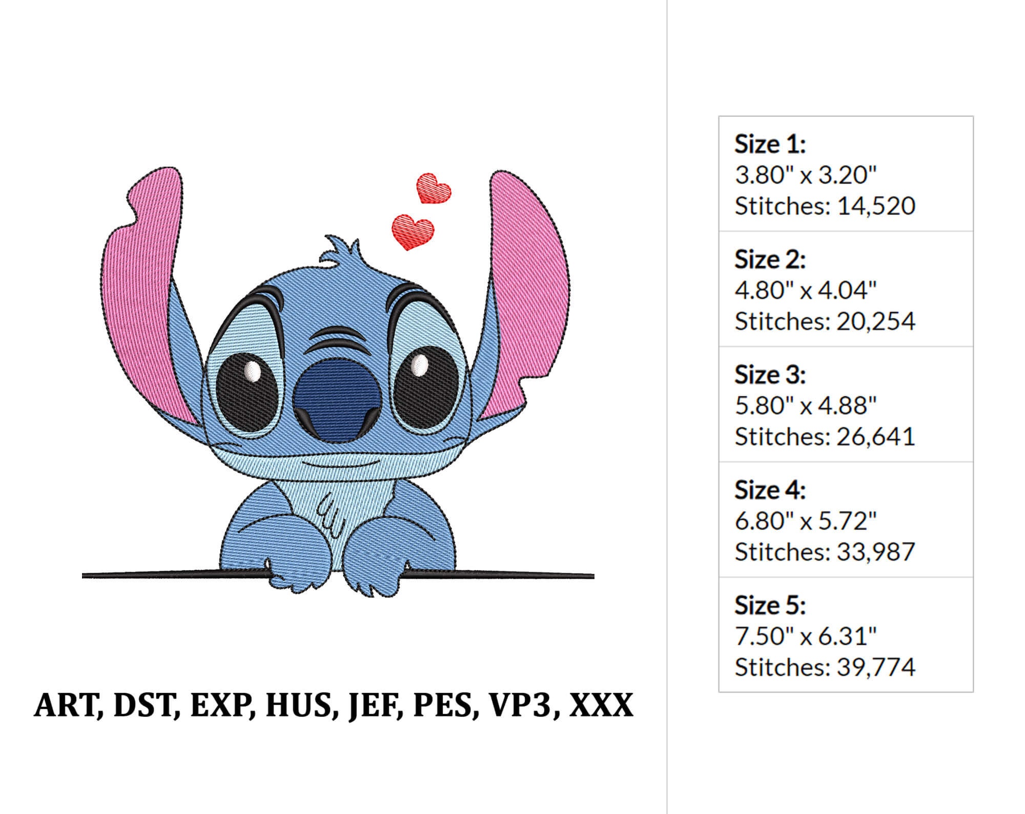 Heart stitch denim light blue Sサイズ Heart stitch denim light blue Sサイズ