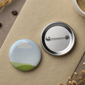 Button Pin Mockup Canva Mock Up for Sublimation Realistic Smart White Circle Pin Badge Lifestyle Mockups Template Round Button Pin PNG Canva