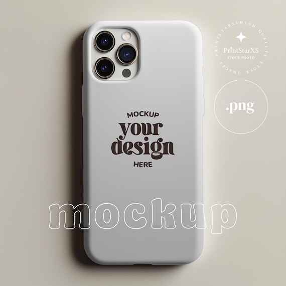 Phone Case PNG Mockup Smart Phone Mockups Template Display Mock up Mobile Case Digital Mockups PNG Transparent Frame for POD Mockup Design