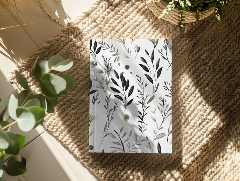KDP Canva Mockup Hardcover Notebook Mockups Buch Boho Mockup für eBook KDP Cover Journal Mockup Ziehen und ablegen Canva Vorlage für A + Inhalt Bild 3