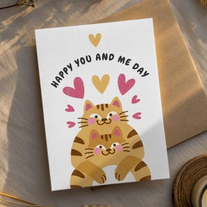 Cartão de aniversário, cartão de aniversário engraçado, cartão de amor, cartão de mensagem de aniversário, cartão de aniversário de casamento para amante de gatos para ela para casal