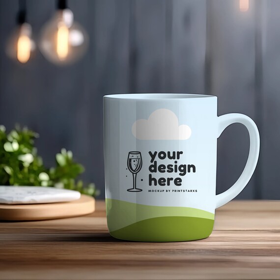 White Mug Mockup Canva Coffee Cup Mockup Full Wrap Mug Mock up White Mugs Mockups Drag and Drop Canva Template for POD Seller by PrintStarXS