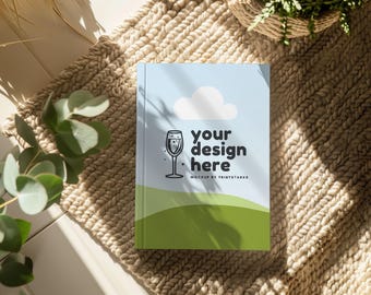 KDP Canva Mockup Hardcover Notebook Mockups Buch Boho Mockup für eBook KDP Cover Journal Mockup Ziehen und ablegen Canva Vorlage für A + Inhalt