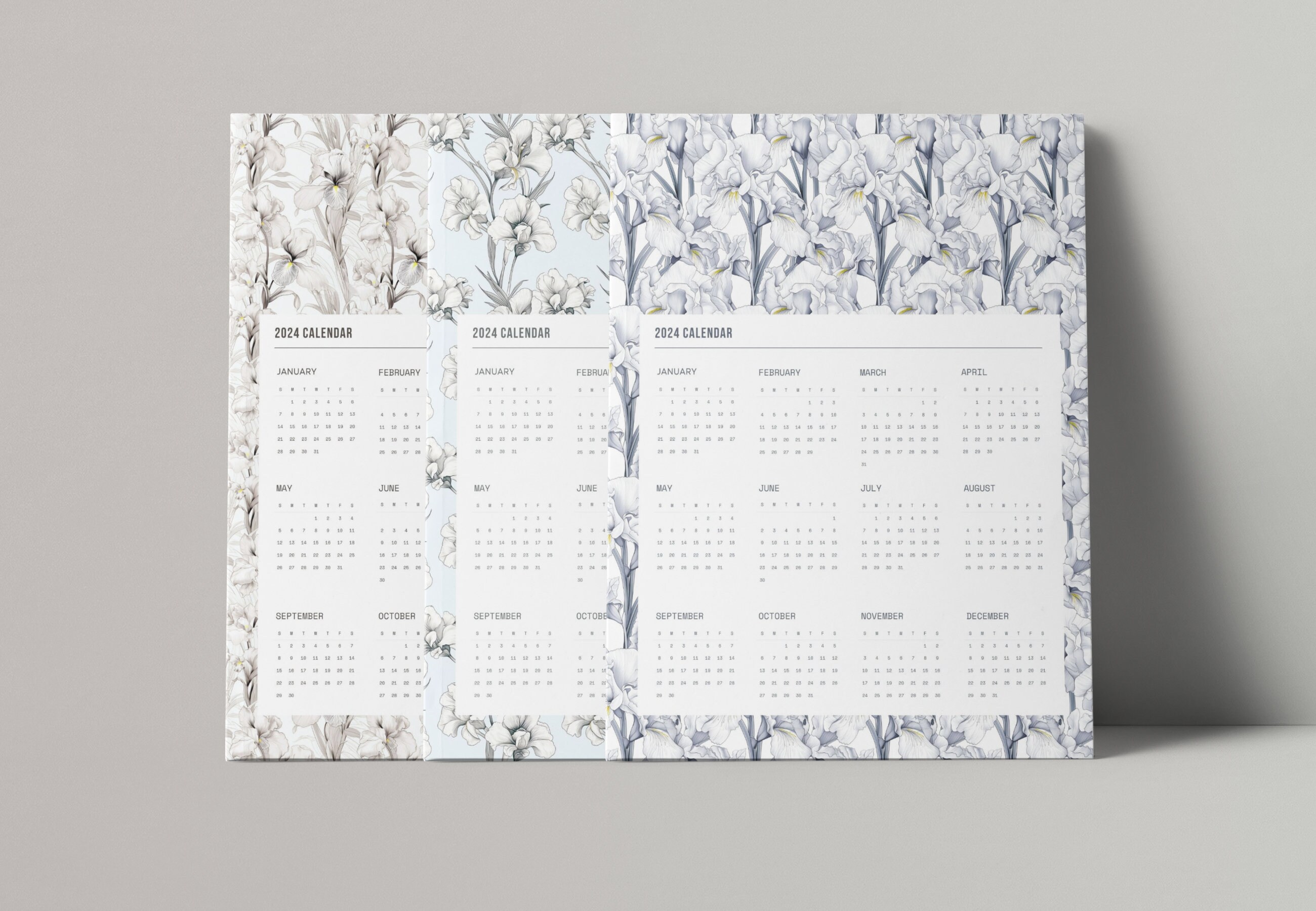 2024 Floral Calendar Printable 2024 Botanical Calendar Flower Art Illustrated Calendars Designer