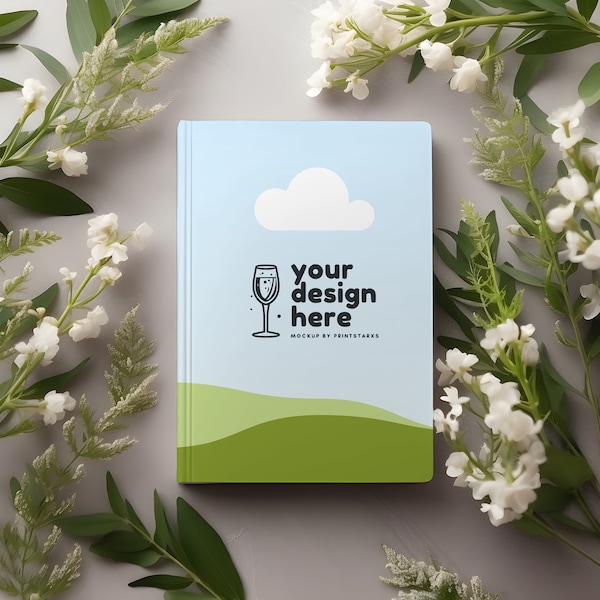 KDP Canva Mockup Hardcover notebook mockups book mock up for eBook KDP Cover journal mockup drag and drop Canva template for book seller