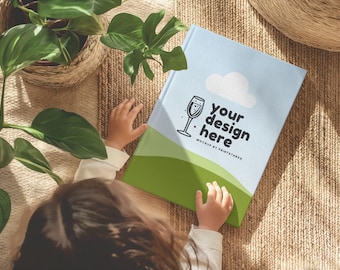 KDP Kid Book Mockup Canva Hardcover Notebook Mockups Books Mock Up eBook Cover Physical Journal Mockup for Book Seller and Publisher | N11
