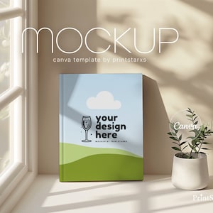 KDP Book Mockup Canva Hardcover Notebook Nockups Books Mock Up eBook Cover Journal Mockup KDP Mockup for Book Seller and Publisher | 05 image 1