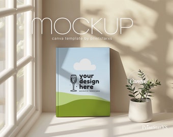 KDP Book Mockup Canva Hardcover Notebook Nockups Books Mock Up eBook Cover Journal Mockup KDP Mockup for Book Seller and Publisher | 05