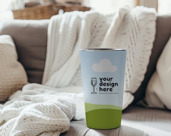20oz Tumbler Mockup: Canva Printify Wrap, Transparent PNG (Digital Download)