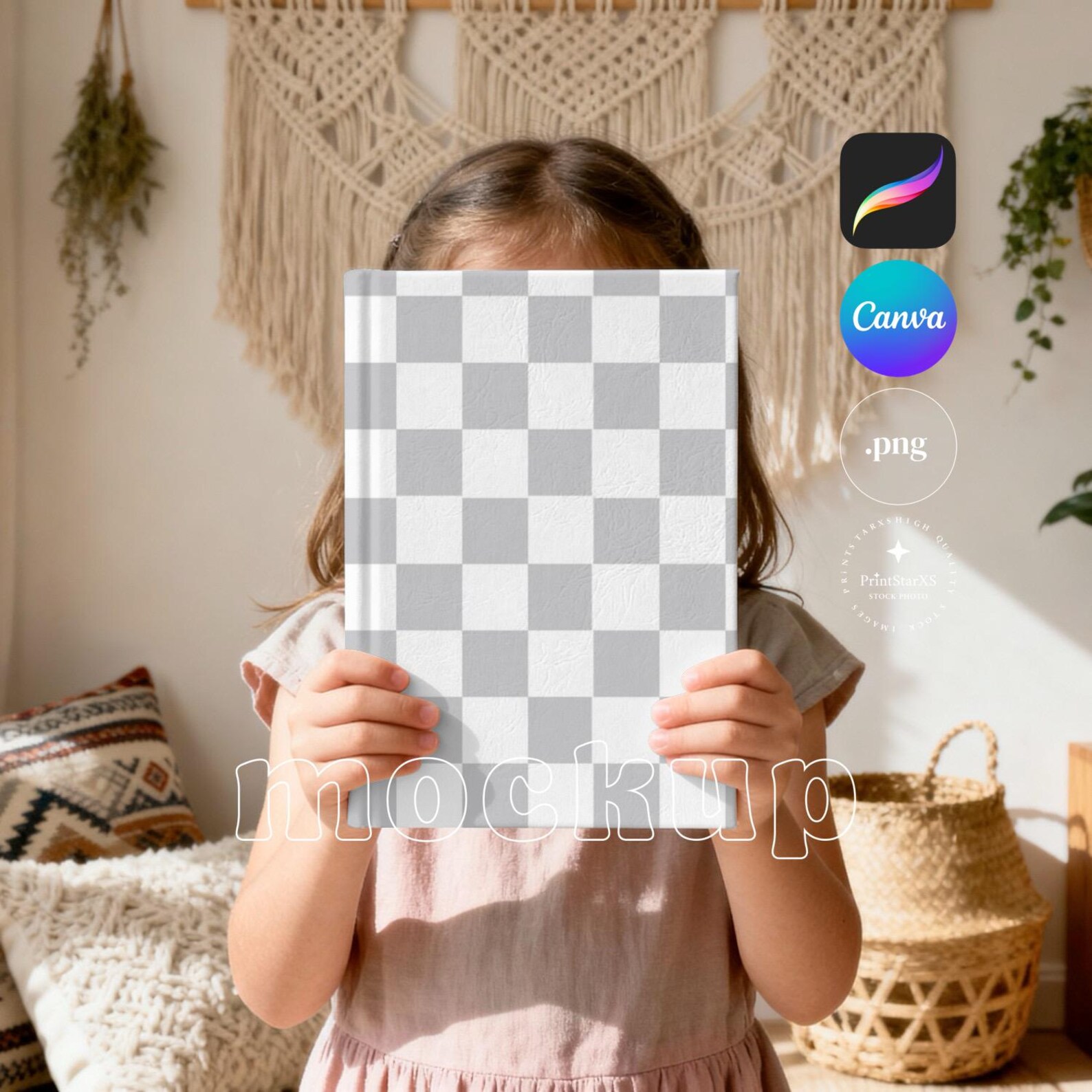 KDP Kid Book Mockup, Canva Kids Book Mockup, Children Book Mockup ...