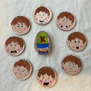 Personalized kids emotions discs