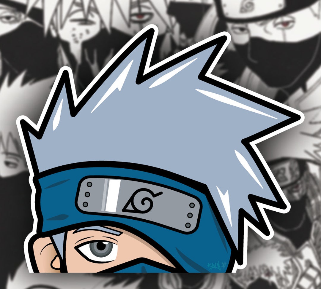 Sticker Kakashi Kakashi Hatake Naruto Sticker 3in X 3in High-quality, Water-resistant ...