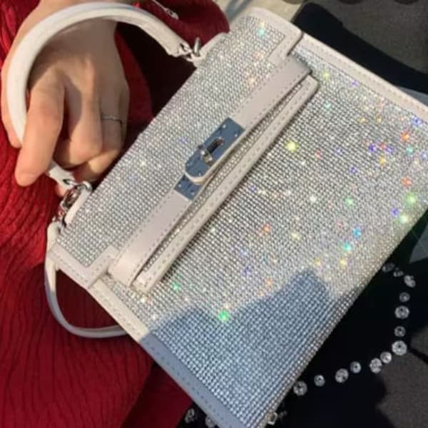 Rhinestone Crystal Bag Etsy
