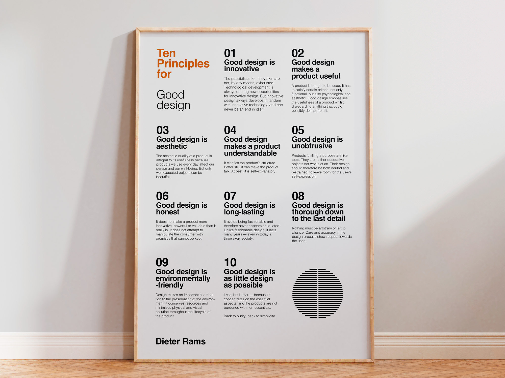 Dieter Rams Principles Design - Dieter Rams Retro Prints - Dieter Rams ...