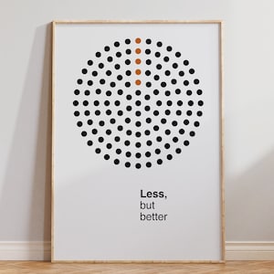 Dieter Rams Speaker Poster - Dieter Rams Less But Better - Dieter Rams Room Decor - Kitchen Print - Braun Poster Design - Digital Download