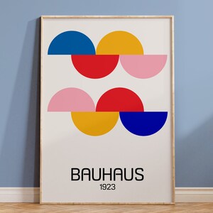 Bauhaus Printable Exhibition Poster - Bauhaus Wall Art - Mid Century Poster - Retro Print - Trendy Decor - Graphic Poster - Digital Download