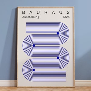 Poster a strisce moderne Bauhaus - Poster Bauhaus - Arredamento della camera Bauhaus - poster retrò - poster della mostra - Poster della cucina - Download digitale