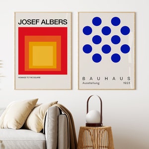 Bauhaus Josef Albers Wall Art - Bauhaus Digital Print - Bauhaus Room Decor - Josef Albers Home To The Square - Vintage - Digital Download