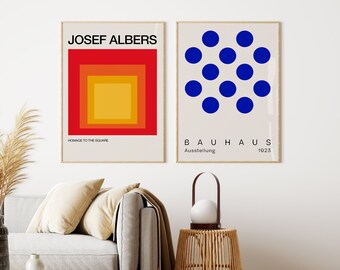 Bauhaus Josef Albers Wall Art - Bauhaus Digital Print - Bauhaus Room Decor - Josef Albers Home To The Square - Vintage - Digital Download
