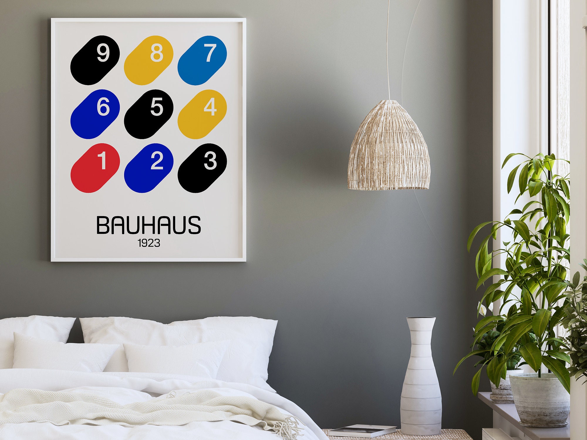 Bauhaus Printable Exhibition Poster - Bauhaus Wall Art - Mid Century ...