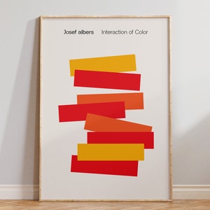 Interaction Of Color Wall Art - Josef Albers Home To The Square - Josef Albers  - Bauhaus Vintage Print - Kitchen Poster - Digital Download