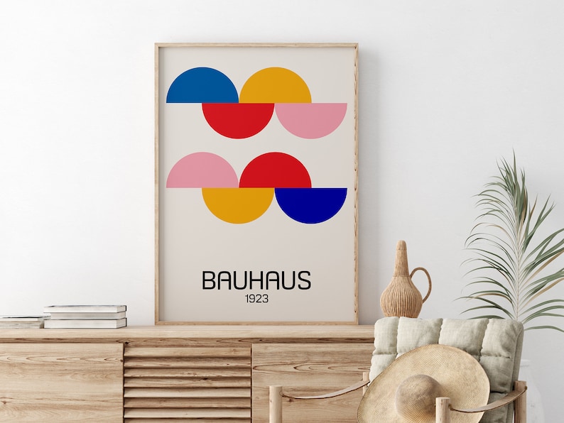 Bauhaus Printable Exhibition Poster - Bauhaus Wall Art - Mid Century ...