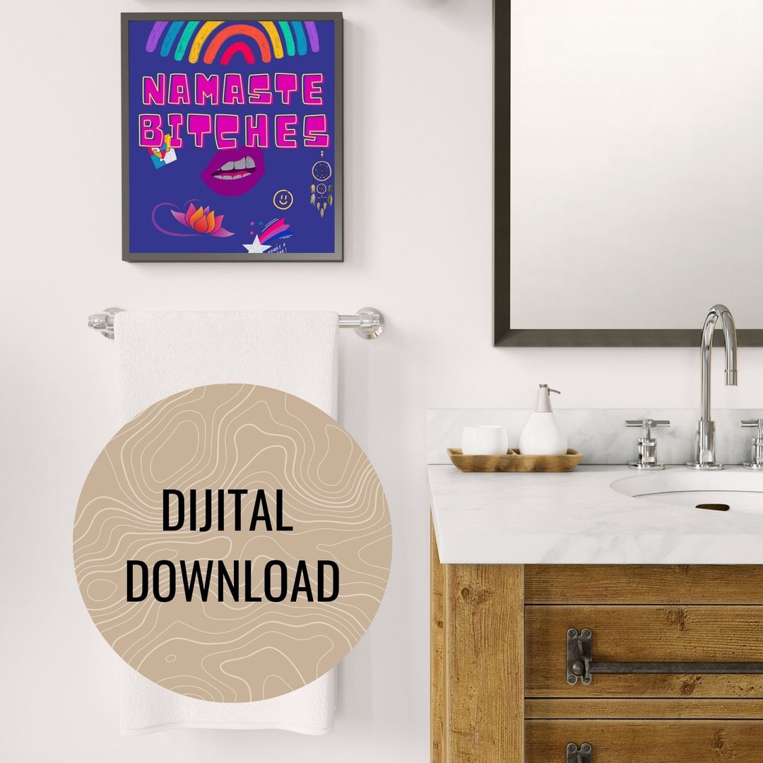 Funny Bathroom Wallpaper Art Toilet Wallpaper Bathroom - Etsy