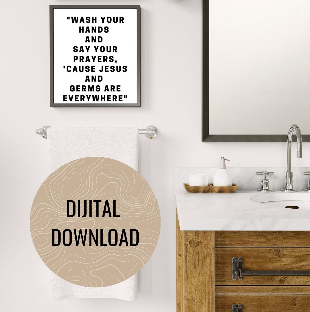 Funny Bathroom Wallpaper Art Toilet Wallpaper Bathroom - Etsy
