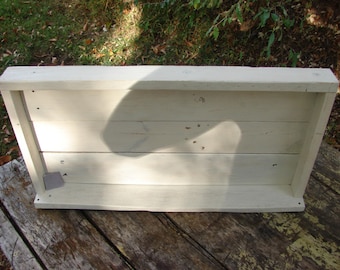 Witte planken, opberger, handgemaakte planken, planken, plank