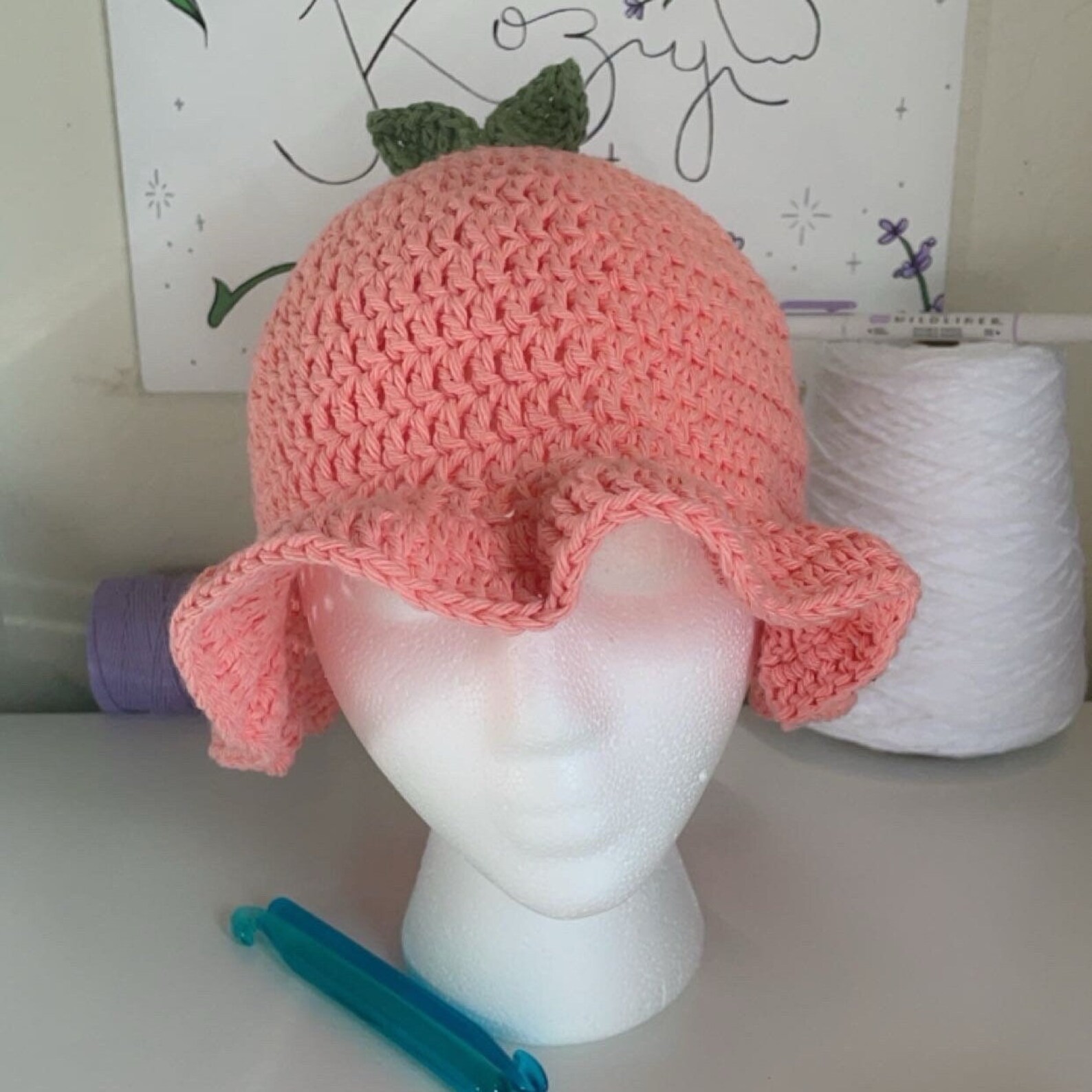 Peach Bucket Hat - Etsy