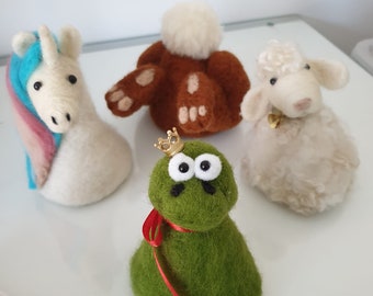 Eierwärmer aus Filz, Tiereierwärmer, Frosch, Hase, Einhorn, Schaf, Geschenk unter 10 Euro