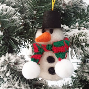 クリスマスペンダント雪だるま I クリスマスツリーの装飾 I クリスマスの装飾 I 冬 I クリスマスツリー I 冬の装飾 I フェルト製のギフトタグ