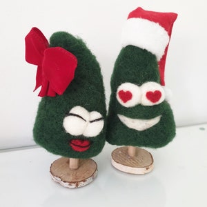 Sapin de Noël en feutre I Sapin en feutre I Décoration de Noël à poser I Sapin de Noël I Décorations de Noël I Décoration de fenêtre I Décoration de Noël