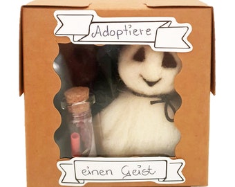 Ghost figure made of felt - adopt a ghost, ghost pendant, ghost decoration