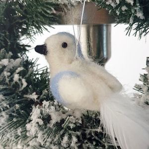クリスマスペンダント鳥 I クリスマスツリーの装飾 I クリスマスの装飾 I 冬 I クリスマスツリー I 冬の装飾 I フェルト製のギフトタグ