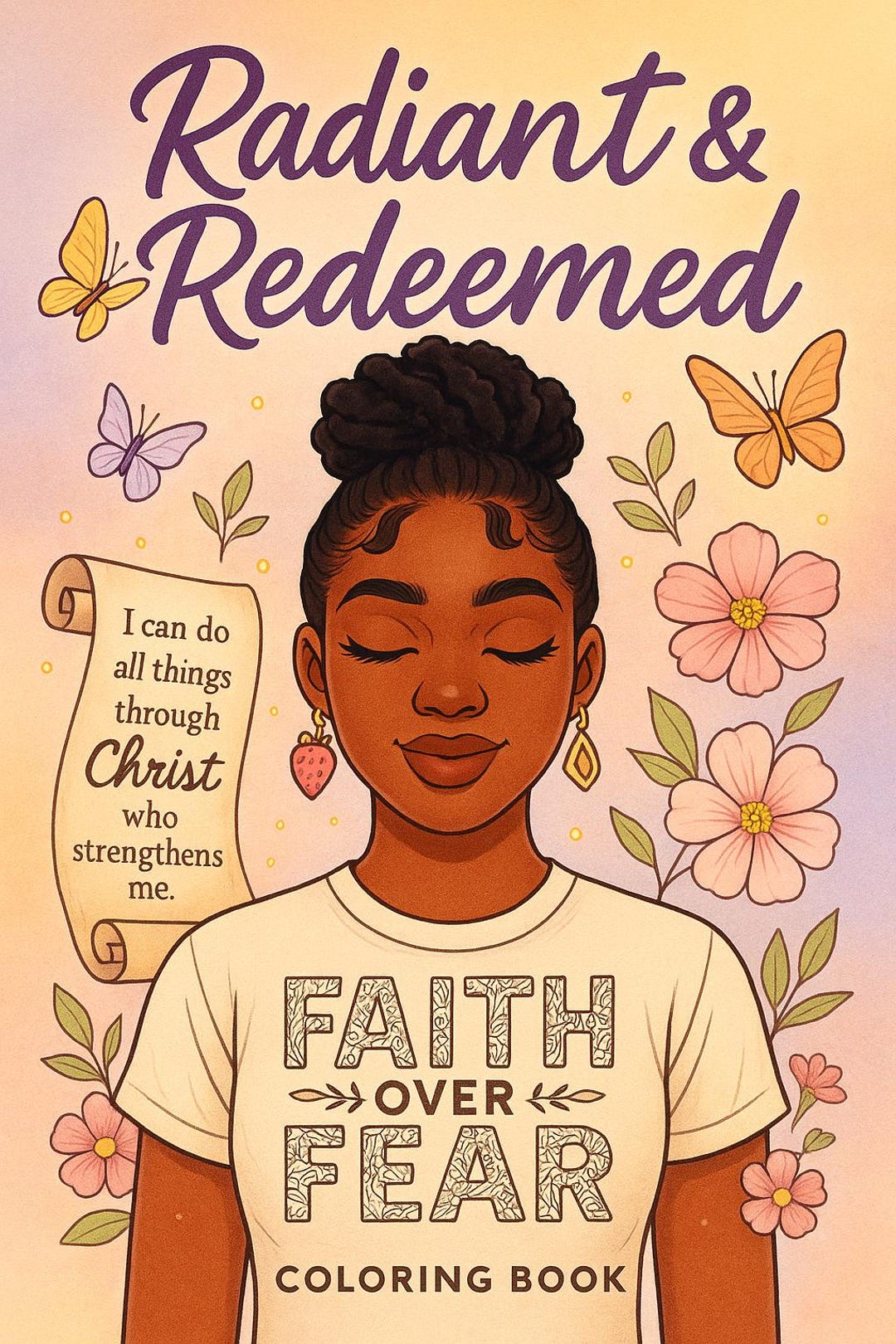 Christian Girl Coloring Book: Bible Verses & Affirmations - Etsy