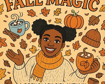 Cozy Fall Coloring Book For Black Girls: Autumn Relaxation