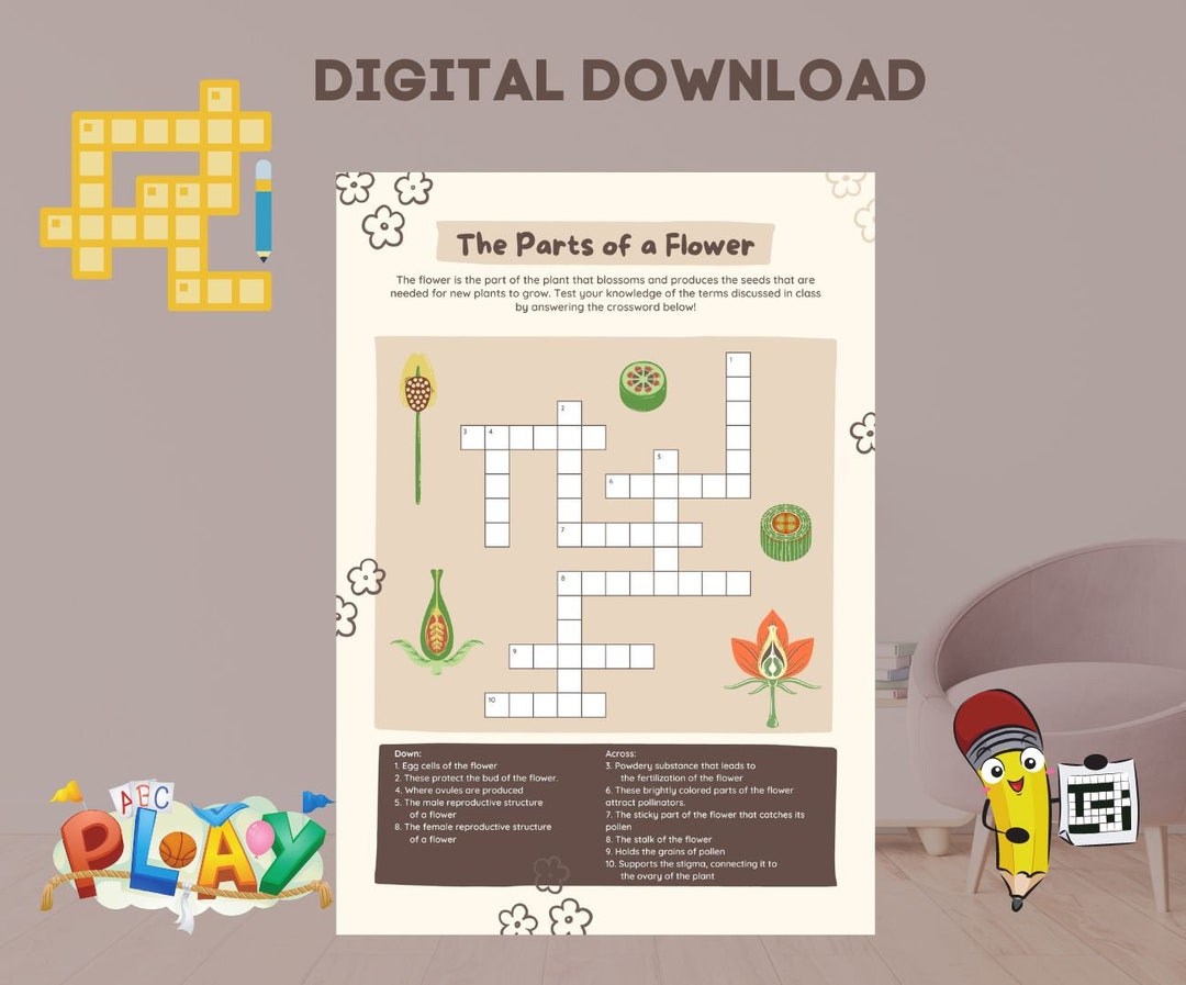Part of a Plant Kids Crossword Puzzle Botanical Brain Teaser Etsy Part of a Plant Kids Crossword Puzzle Botanical Brain Teaser Etsy
