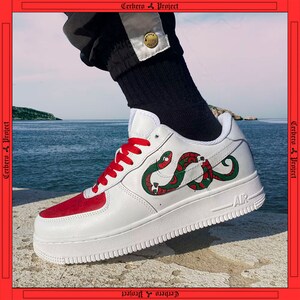 Premium Louis Vuitton Air Force 1 Custom - Owl Fashion Shop