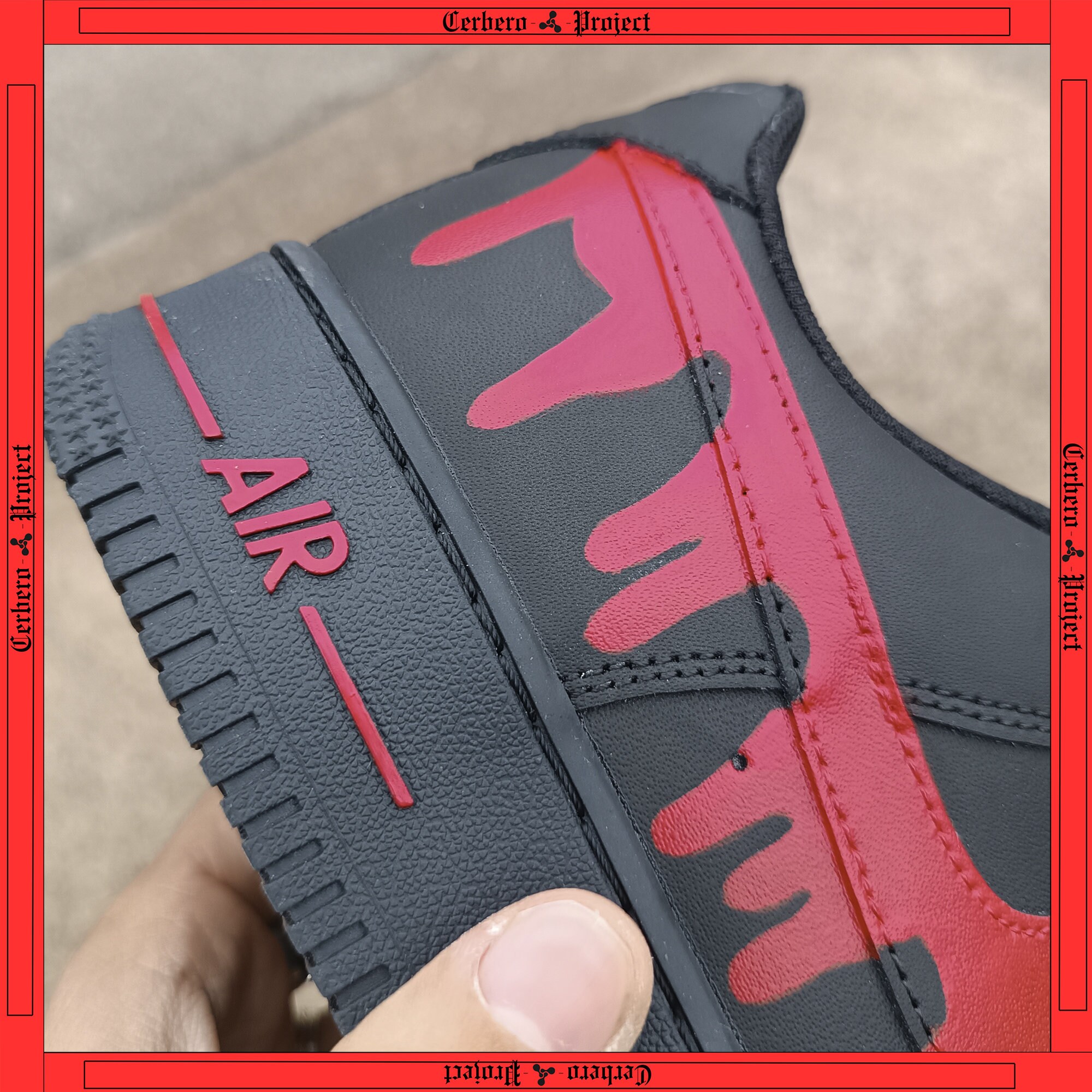 custom air force 1 water