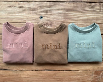 Mini | Mommy's Mini | Daddy's Mini | Mom's Mini | Dad's Mini | Spumoni | Monochrome | Gender Neutral | Aesthetic Baby | Earthy Tones