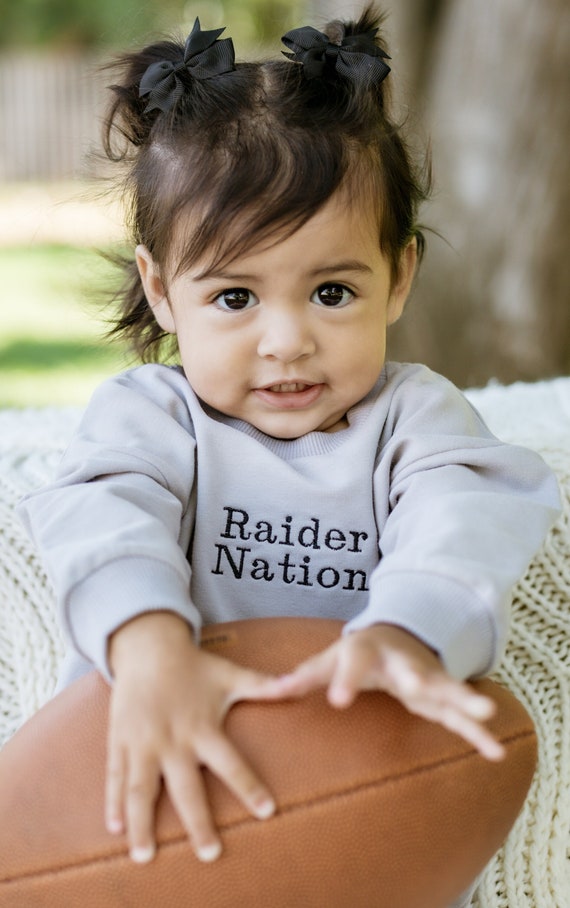 Raiders Baby Las Vegas Raiders Raider Nation NFL Baby Football Baby Las Vegas Oakland Embroidered Baby Clothes Sports Etsy